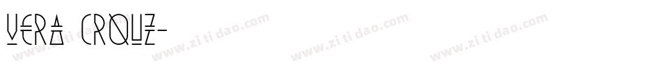 Vera Crouz字体转换